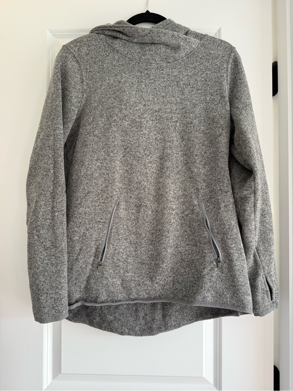 Old Navy Heather Gray Hooded Pullover Sweater